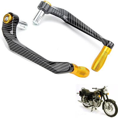 Generox Premium Quality Protective Lever Guard for All BikeGX-CRNF-GolDenLG001 Bike Crash Guard(Royal Enfield)