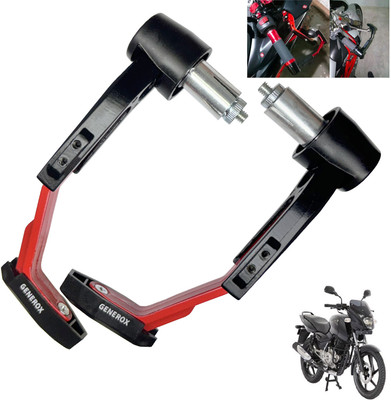 Generox Handle Protector Lever Guard for All Bike REDnBLACK_LG185 Bike Crash Guard(Bajaj)
