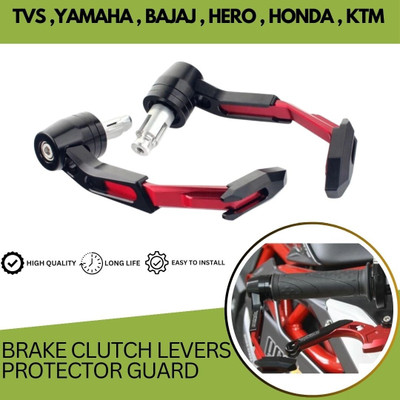 SRPHERE LG6 PREMIUM QUALITY COMPATIBLE LEVER GURAD BIKE PROTECTOR GUARD UNIVERSAL Handlebar Hand Guard(Bajaj, TVS, KTM, Honda, Hero, Suzuki)