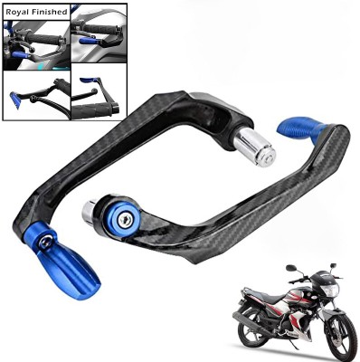 Generox Handlebar Brake Clutch Lever Hand Guard Protector GXcarbonLGBLUE233 Bike Crash Guard(Yamaha)