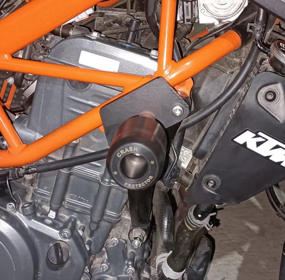 SGTB Bike Crash Protection Slider for KTM Duke 125 200 250 390 Rust Proof Bike Crash Guard(KTM)