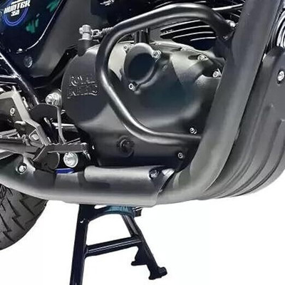 WHEETOYKART RE Hunter 350 Engine Exhaust Sump Guard | High-Strength Crash Protection Bike Engine Guard(Royal Enfield)