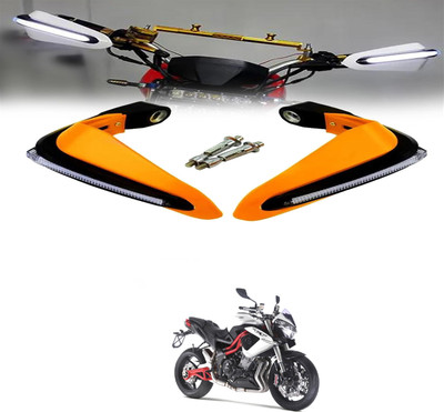 XZRTZ Handguard Handlebar Protector Handguard Turn Orange ForUniversal For Bike Bike Crash Guard(Universal For Bike)