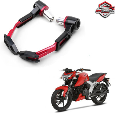 Autoinnovation RED CNC Adjustable Lever Protector Guard for universal for Bike_102 Handlebar Hand Guard(TVS)