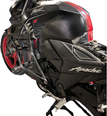 Shriragunath Heavy Q.uality Metal Crash Guard with 4 Pcs Slider for TVS Apache RTR 160 4V BS6(TVS)