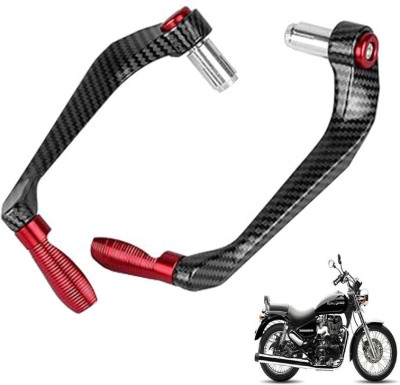 Generox Carbon Fiber Protective Lever Guard (RED) for All Bike Bike Crash Guard(Royal Enfield)