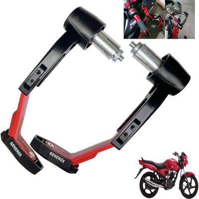 Generox Handle Protector Lever Guard for All Bike REDnBLACK_144 Bike Crash Guard(TVS)