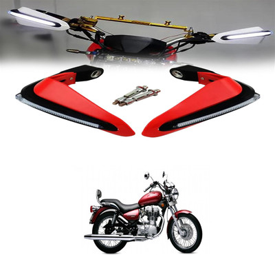 XZRTZ Handguard KTM Protector Handguard Turn Red ForElectra Twin Spark Bike Crash Guard(Universal For Bike)
