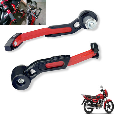 Generox CNC Aluminium Lever Guard Red For Radeon Bike Crash Guard(TVS)