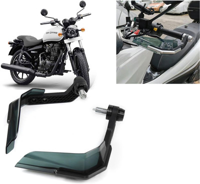AUTO PEARL Hand Guard Protector Windshield for All Bikes_387 Handlebar Hand Guard(Royal Enfield)