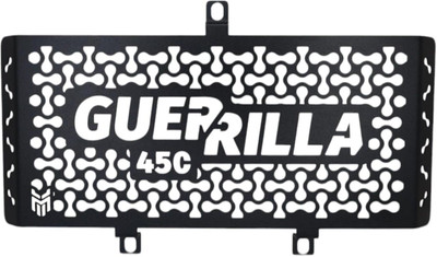 MILACHIN 450 Black Radiator Grille with Mesh Pattern Big Size Logo Bike Crash Guard