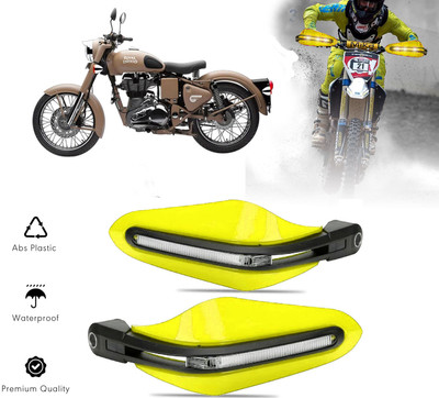 AUTO PEARL Yellow Protector Proguard Pro Brake Clutch Lever Protector Guard Bike Crash Guard(Royal Enfield)