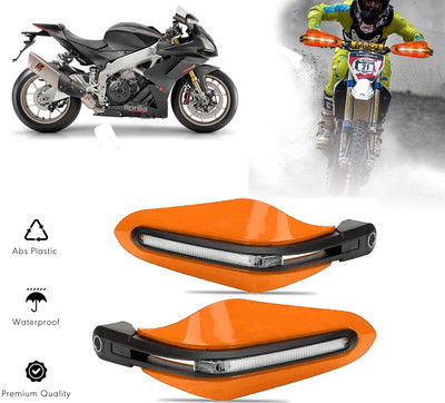 AUTO PEARL Orange Protector Proguard Pro Brake Clutch Lever Protector Guard Bike Crash Guard(Aprilia)