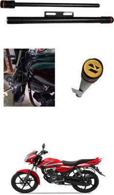 E-Shoppe NEW STYLISH HEAVY SINGLE ROD OPEN LEG GUARD FOR Phoenix 125 Bike Crash Guard(TVS)