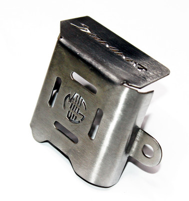 OBEROI'S TRADERS Premium Stainless Steel Rear Brake Oil Container Guard Compatible with/for Bajaj DOMINAR 400/250 Bike Crash Guard(Bajaj)