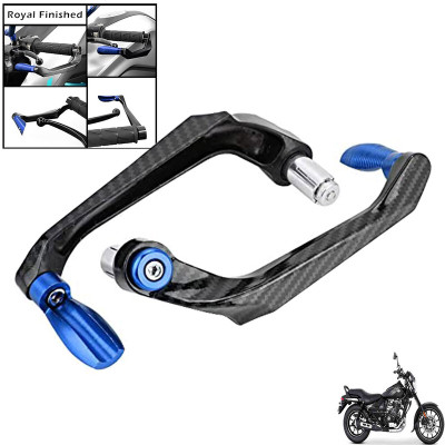 Generox Handlebar Brake Clutch Lever Hand Guard Protector GXcarbonLGBLUE346 Bike Crash Guard(Bajaj)