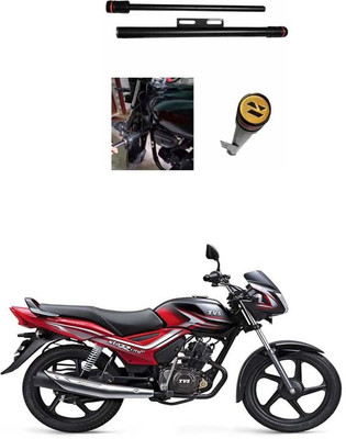 E-Shoppe NEW STYLISH HEAVY SINGLE ROD OPEN LEG GUARD FOR Star City Plus Bike Crash Guard(TVS)