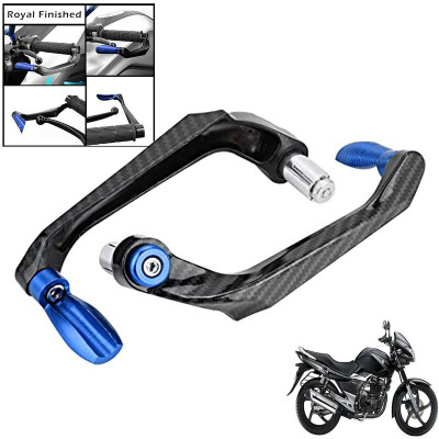 Generox Handlebar Brake Clutch Lever Hand Guard Protector GXcarbonLGBLUE128 Bike Crash Guard(Suzuki)