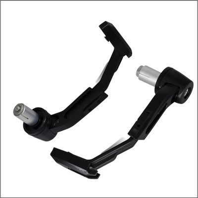 B.K Accessories Universal Aluminium Handlebar Brake Clutch Lever Hand Guard Protector Black Handlebar Hand Guard(Universal For Bike)