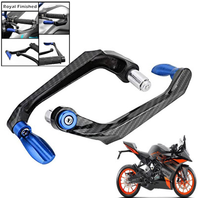 Generox Handlebar Brake Clutch Lever Hand Guard Protector GXcarbonLGBLUE207 Bike Crash Guard(KTM)