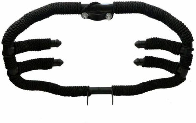 DOLSHACOB Heavy Duty 8 Bend 2 Rod Rope Safety Leg Guard Bike Crash Guard Rope(Royal Enfield)