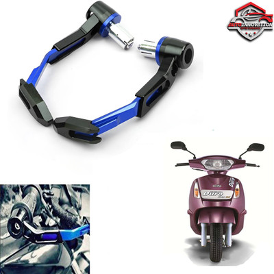 Autoinnovation Blue Black CNC 22mm Brake Clutch Lever Guards Protective Guard-52 Bike Crash Guard(Mahindra)