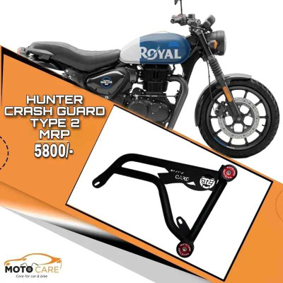 auto trends Crash Guard for RE HUNTER 350 With Sliders(Royal Enfield)