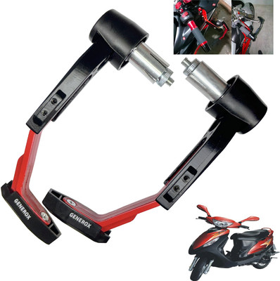 Generox Handle Protector Lever Guard for All Bike REDnBLACK_LG109 Bike Crash Guard(Mahindra)