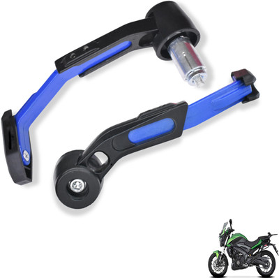 Shopland Adjustable CNC Lever Guard for All Bike LG_Blue333 Bike Crash Guard(Bajaj)