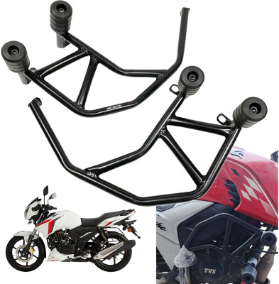 Dhe Best Bike Stylist Metal Crash Guard With Slider for TVS Apache RTR 160(TVS)