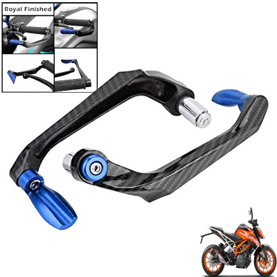 Generox Handlebar Brake Clutch Lever Hand Guard Protector GXcarbonLGBLUE350 Bike Crash Guard(KTM)