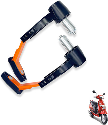Shopland Clutch Handle Protector Lever Guard For All Bike Orange_LG093 Bike Crash Guard(Mahindra)