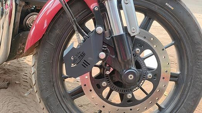 SGTB RE Super Meteor 650 Axial Mount Disc Brake Caliper Guard Bike Crash Guard