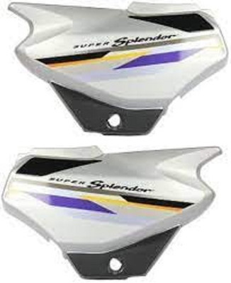 ARPIT ENTREPRISE Side Panel For Super Spelndor Old Model (Silver) Bike Crash Guard(Hero)