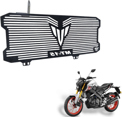 HIMOTORS Yamaha MT 15 D2 BLACK-New2 Bike Radiator Guard(Yamaha)