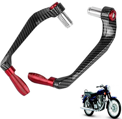 Generox Carbon Fiber Protective Lever Guard (RED) for All Bike Bike Crash Guard(Royal Enfield)