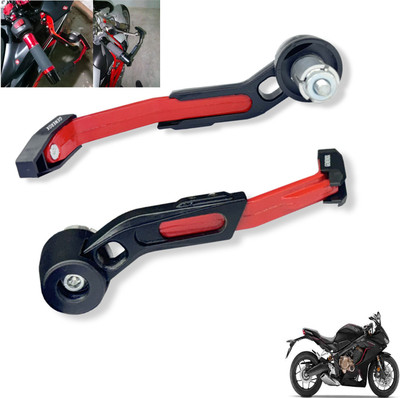 Generox CNC Aluminium Lever Guard Red For CBR650R Bike Crash Guard(Honda)