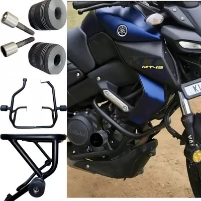 ZAMPONICS MT 15 Heavy Quality Metal Crash guard With Slider MT_15 CRASH GUARD(Yamaha)