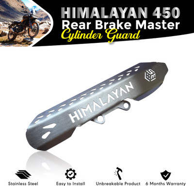 OBEROI'S TRADERS Himalayan 450 Motorcycle Rear Master Cylinder Guard Bike Crash Guard(Royal Enfield)