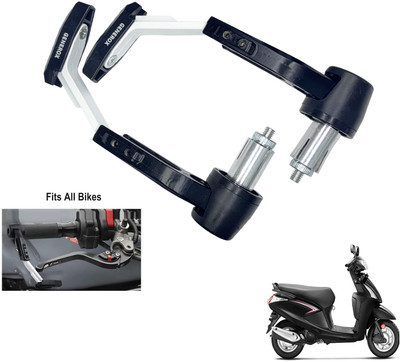 Generox Handle Clutch Lever Protector Guard for All Bike White177 Bike Crash Guard(Hero)