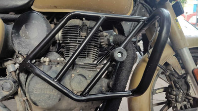 Ms planet Heavy Quality Metal Crash guard With Slider For REBORN CLASSIC 350(Royal Enfield)