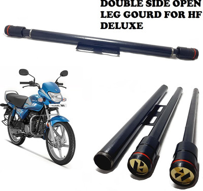 Giinix DOUBLE SIDE OPEN LEG GOURD FOR HF DELUXE Bike Crash Guard(Hero)
