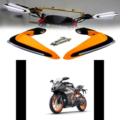 XZRTZ Handguard Handlebar Protector Handguard Turn Orange ForRC 390 Bike Crash Guard(Yamaha)