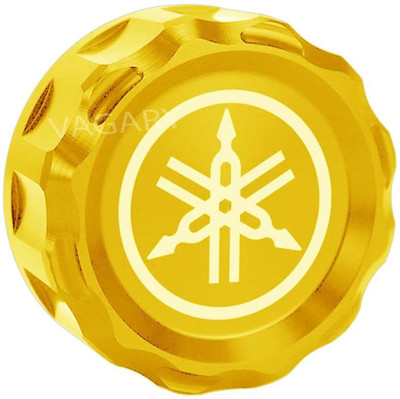 Vagary Golden Rear Oil Cap for R15 V3, V4, R15M, MT-15, FZX, FZ Series Bikes Bike Crash Guard(Universal For Bike)
