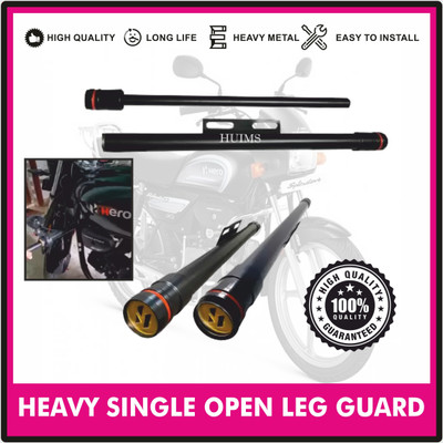 MK Mankrit J_Heavy Single Side Open Rod Leg Guard For Splendor/Splendor Plus/Splendor Pro Bike Crash Guard(Hero, Universal For Bike)