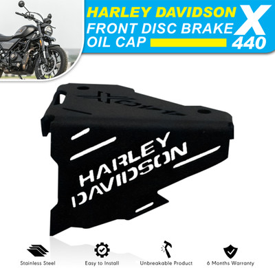 OBEROI'S TRADERS Harley Davidson X440 Front Disc Brake Fluid Reservoir / Oil Cap Cover Protector Bike Crash Guard(Harley Davidson)