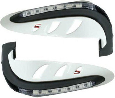 meenu arts AB-HAND-GUARD-WHITE-EW3 Handlebar Hand Guard(Royal Enfield)