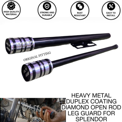 imad DIAMOND OPEN ROD LEG GUARD FOR SPENDOR Bike Leg Guard(Hero)