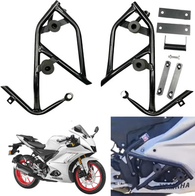 Dhe Best Bike Heavy Duty Leg Guard Crash Guard Safety 4 Slider for Yamaha R15 V4(Yamaha)