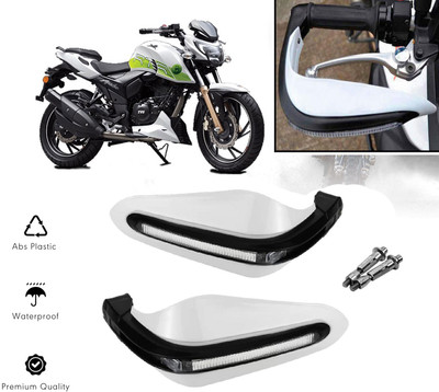 AUTO PEARL White Protector Proguard Pro Brake Clutch Lever Protector Guard Bike Crash Guard(TVS)